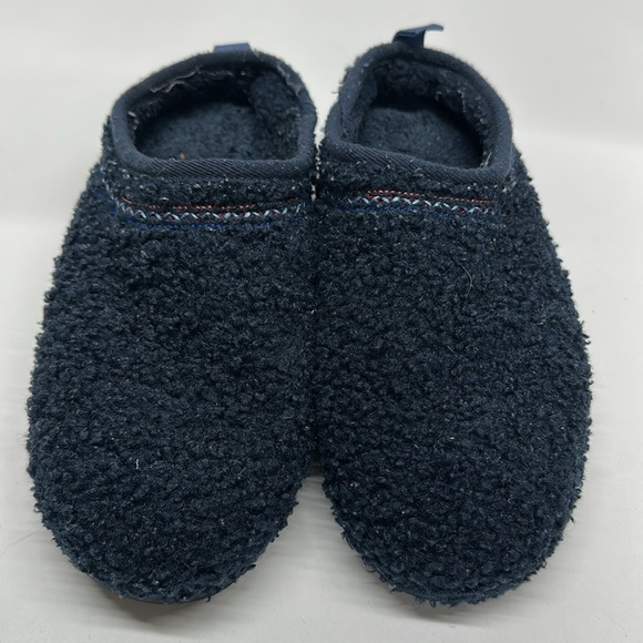 Bombas Sunday Sherpa House Slippers Shoes Fuzzy Warm Navy Blue Men's Size 11 - Picture 2 of 8